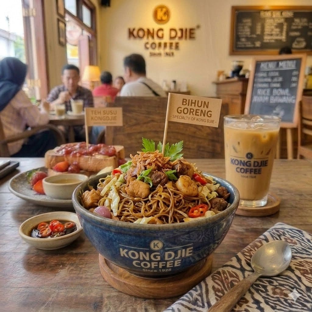 BIHUN GORENG Kedai Kopi Kong Djie